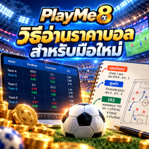 PlayMe8 วิธีอ่านราคาบอลสำหรับมือใหม่