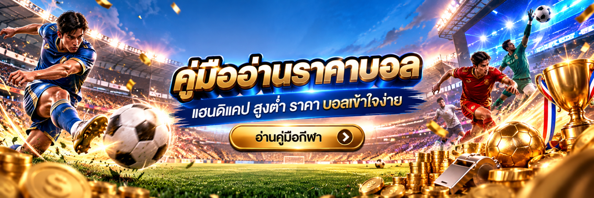 คู่มืออ่านราคาบอล แฮนดิแคป สูงต่ำ ราคาบอลเข้าใจง่าย